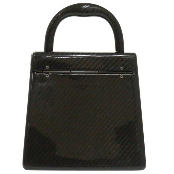 SALVATORE FERRAGAMO Gancini DO-21 9746 Carbon Black Handbag - Picture 3 of 9